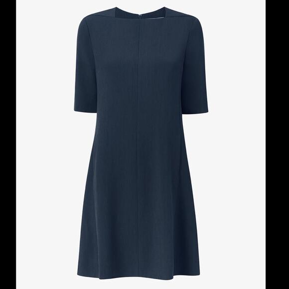 MM Lafleur The Emily Dress Recycled WonderTex Midnight Conservative Quiet Luxury - Picture 3 of 12